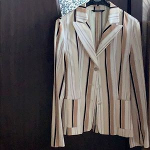 Caroll made in France stretch cotton stripe jacket
